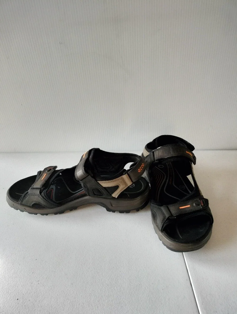 Ecco Yucatan Men's Black Sandals Eu 46/ US 12-12.5 Hiking Outdoors Camping